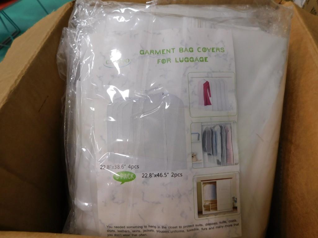 Box of 4-4pks of Garment Bags New: Box of 4-4pks of Garment Bags New 16 total