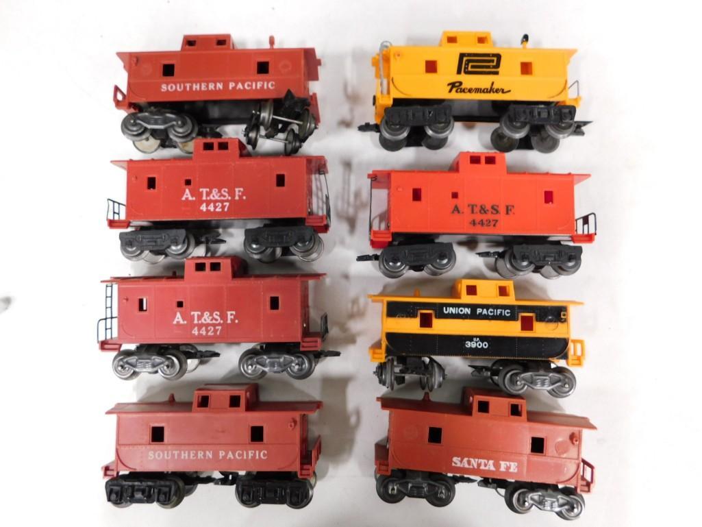 8 Marx Caboose Train Cars for Model Railroads: 8 Marx Caboose Train Cars for Model Railroads