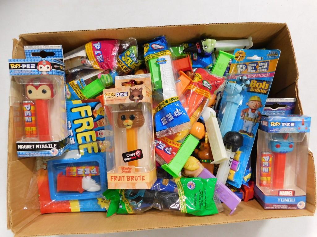 Lot of Pez Dispensers, Mostly New: Lot of Pez Dispensers, Mostly New