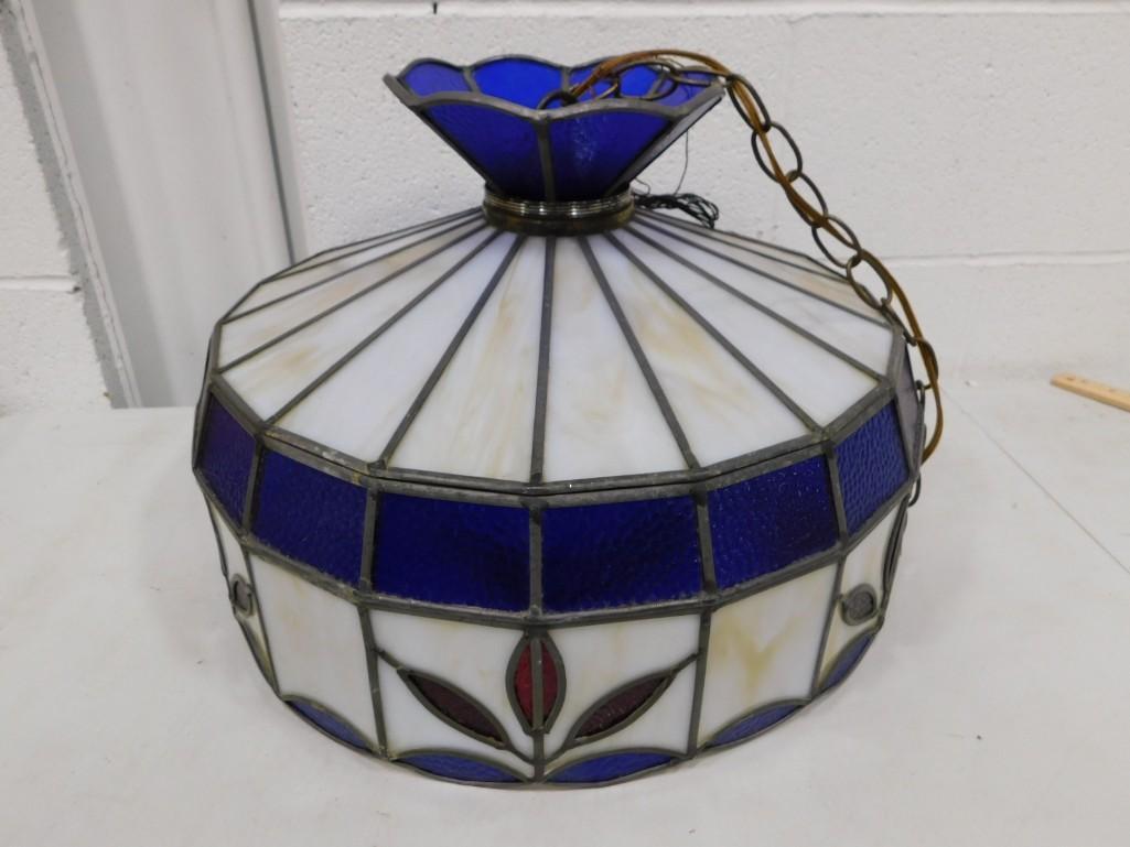 Stained Glass Hanging Lamp or Swag Light: Stained Glass Hanging Lamp or Swag Light