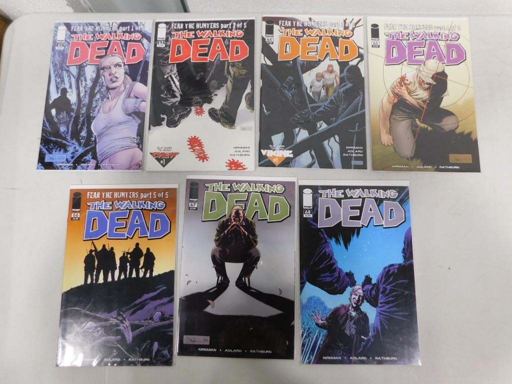 Lot of 7 Walking Dead Comic Books inclduing 62-68 (1 of 11)