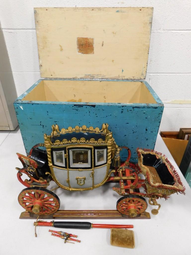 Fisher Body Craftsman's Guild Coach Model 1930's Miniature Stagecoach with Original Case Napoleonic (1 of 20)