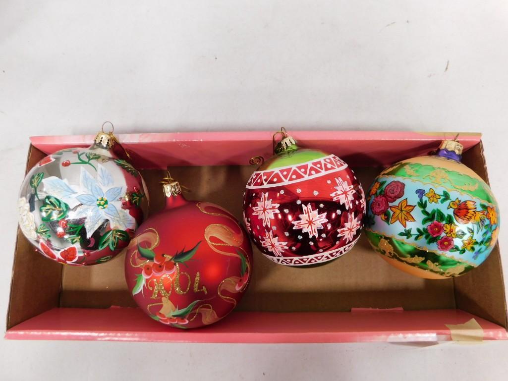 4 Christmas Ornaments incl Christopher Radko (1 of 9)