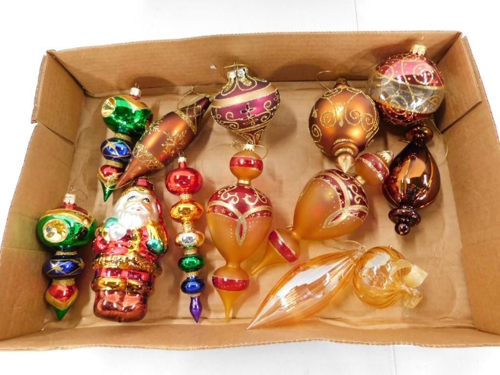 Lot of Glass Christmas Ornaments: Lot of Glass Christmas Ornaments