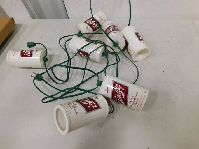 Set Of Schlitz Can Christmas Lights They Work!