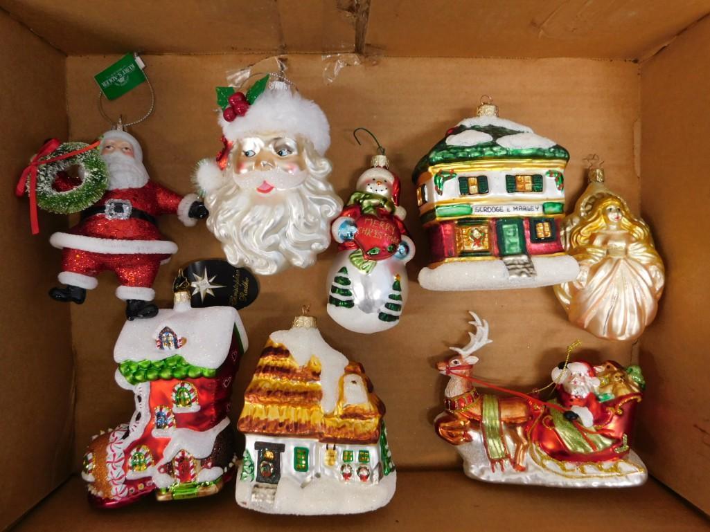 Christmas Ornaments incl Christopher Radko, Department 56 Poland, Kurt Adler: Lot of Christmas Ornaments incl Christopher Radko, Department 56 Poland, Kurt Adler