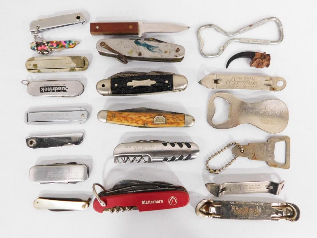 Lot of Pocket Knives, Bottle Openers, etc (1 of 5)