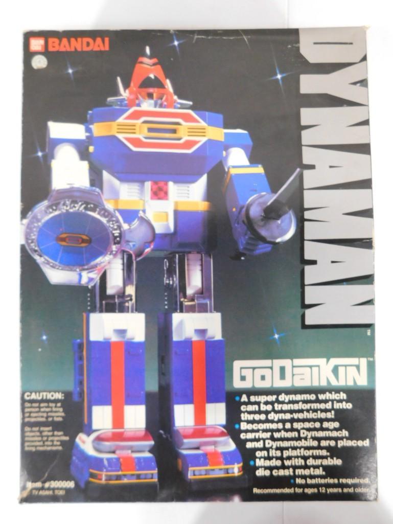 Vtg 1984 Godaikin Bandai DYNAMAN Super Transforming Robot with Original Box, Instructions Booklet, a (1 of 11)
