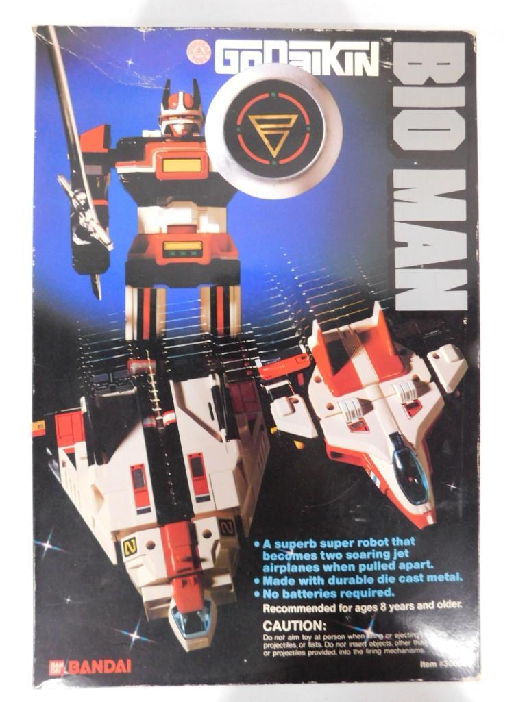 Vtg 1984 Godaikin Bandai BIO MAN Transforming Super Robot with Original Box, Cover Insert, and Instr (1 of 12)