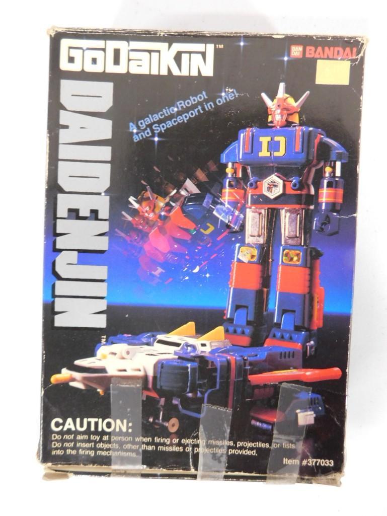 Vtg 1984 Godaikin Bandai DAIDENJIN Super Transforming Robot with Original Box.  Original decals inta (1 of 7)