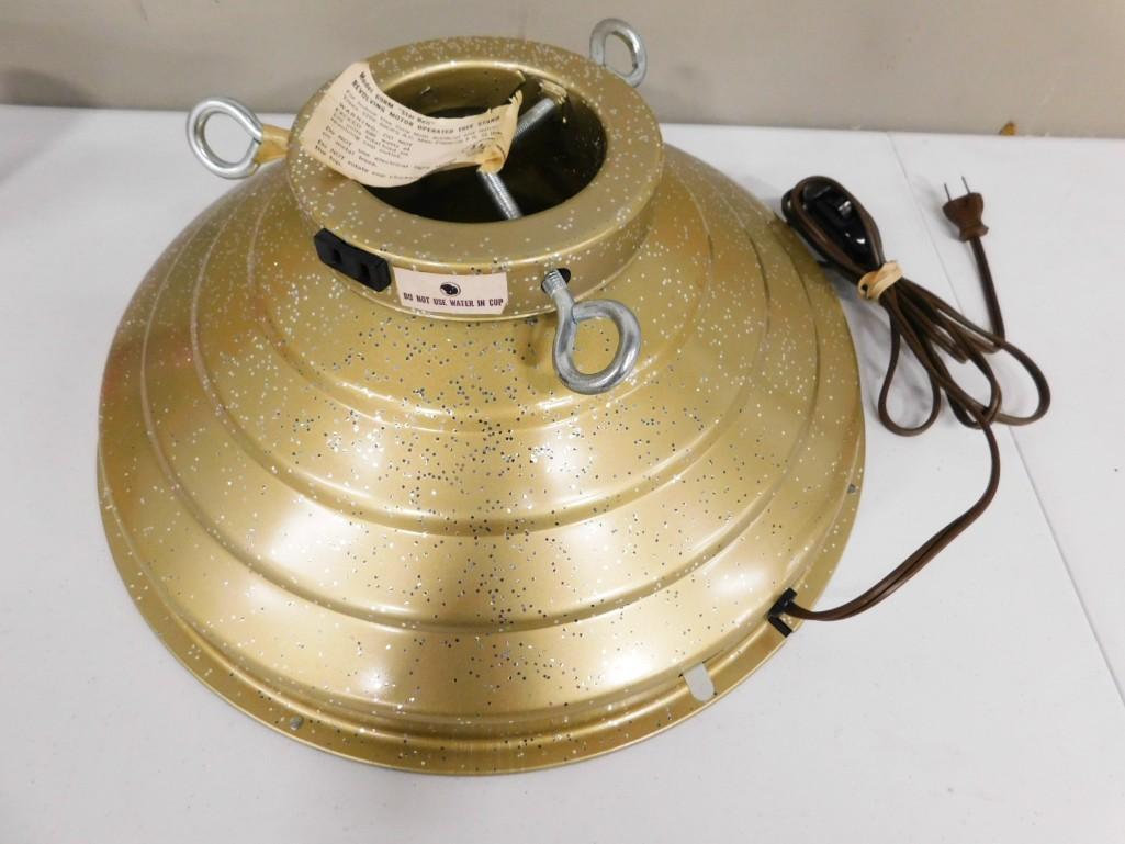 Vintage Star Bell Revolving Tree Stand Works (1 of 7)