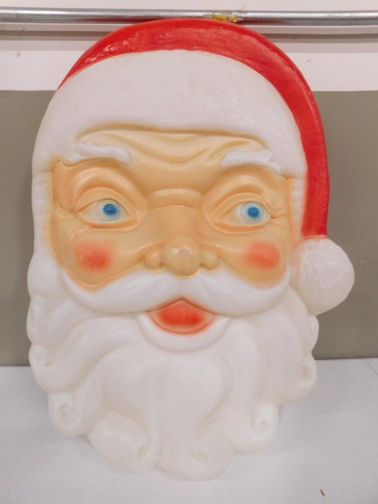Empire Blow Mold Santa Face 24" Wall Hanging (1 of 3)