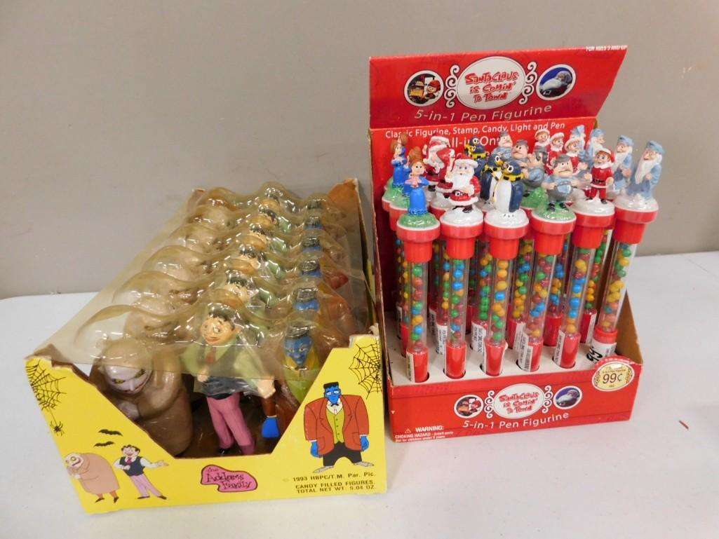 2 NOS Full Candy Displays incl 1992 Addams Family Candy and 2004 Santa Claus is Comin to Town (1 of 4)