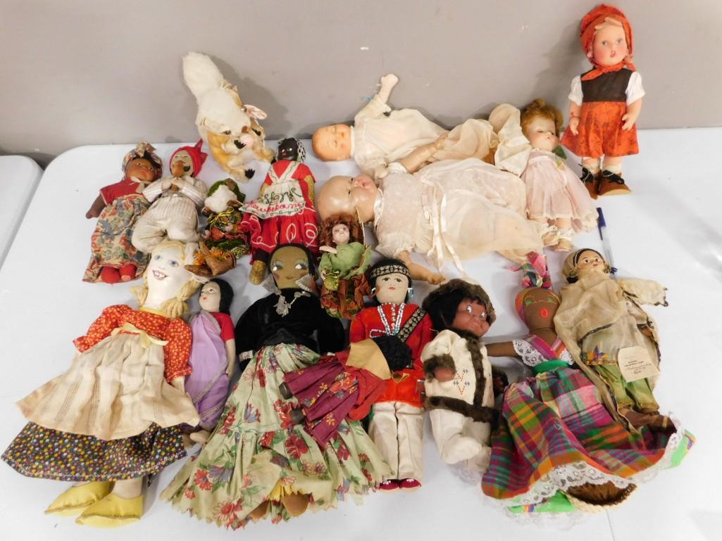 Lot of Dolls incl Ethnic, Dolls, Rag Dolls, Baby Dolls, etc (1 of 5)