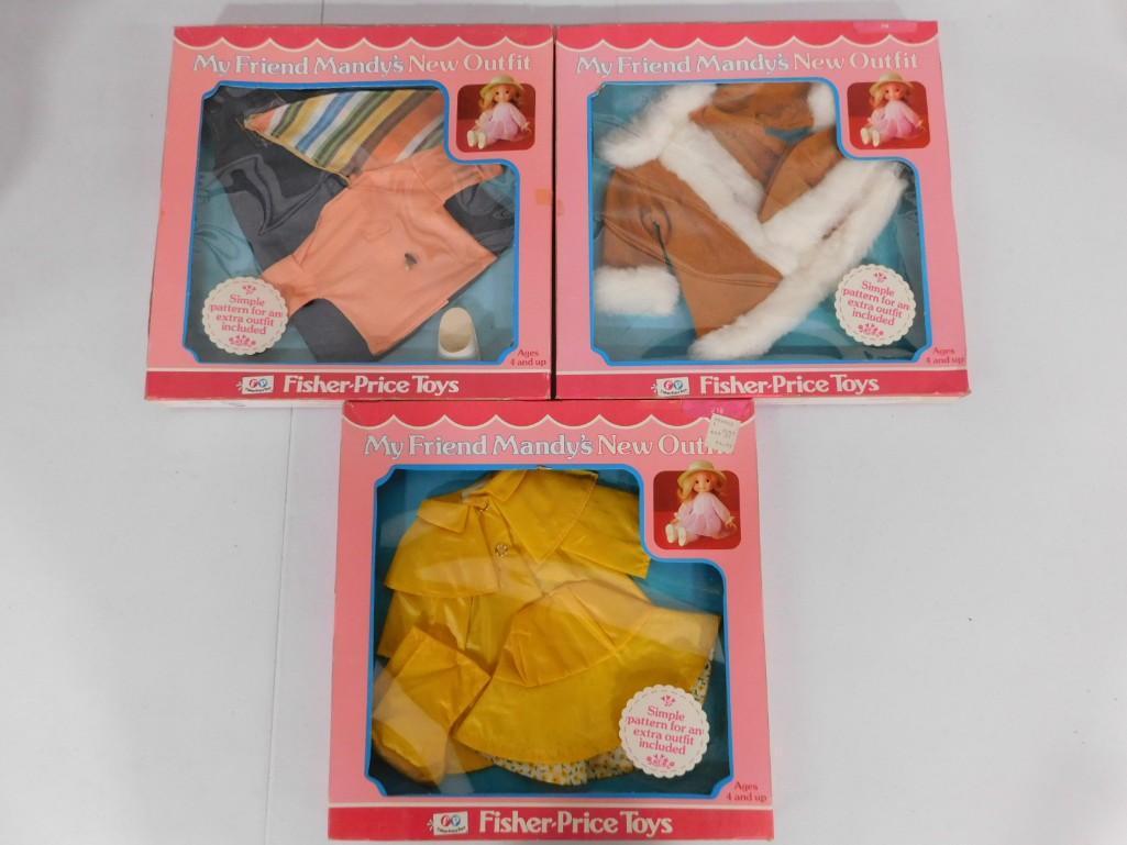 3 Fisher-Price My Friend Mandy's New outfits - all new in box (1 of 6)