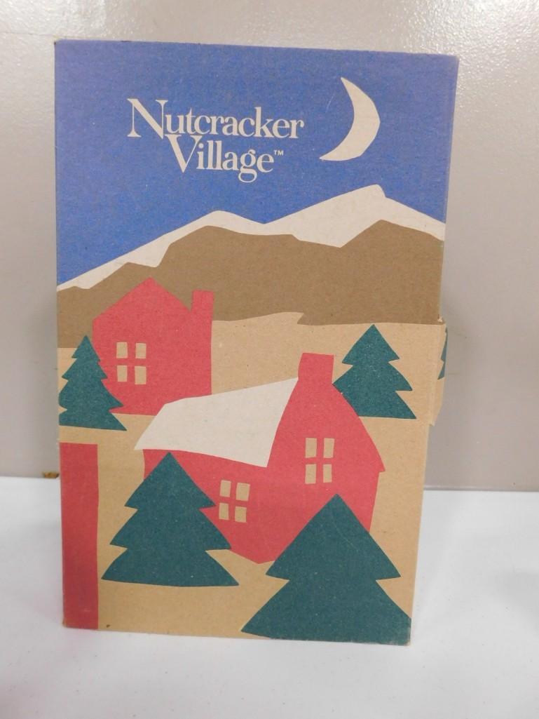 Vintage Nutcracker Village Wooden Snowman new in package: Vintage Nutcracker Village Wooden Snowman new in package