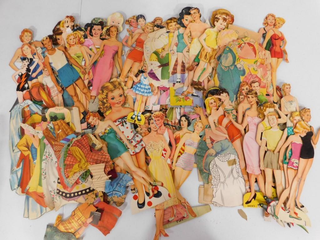 Vintage Paper Doll Lot including from the 1940's and 1950's (1 of 3)