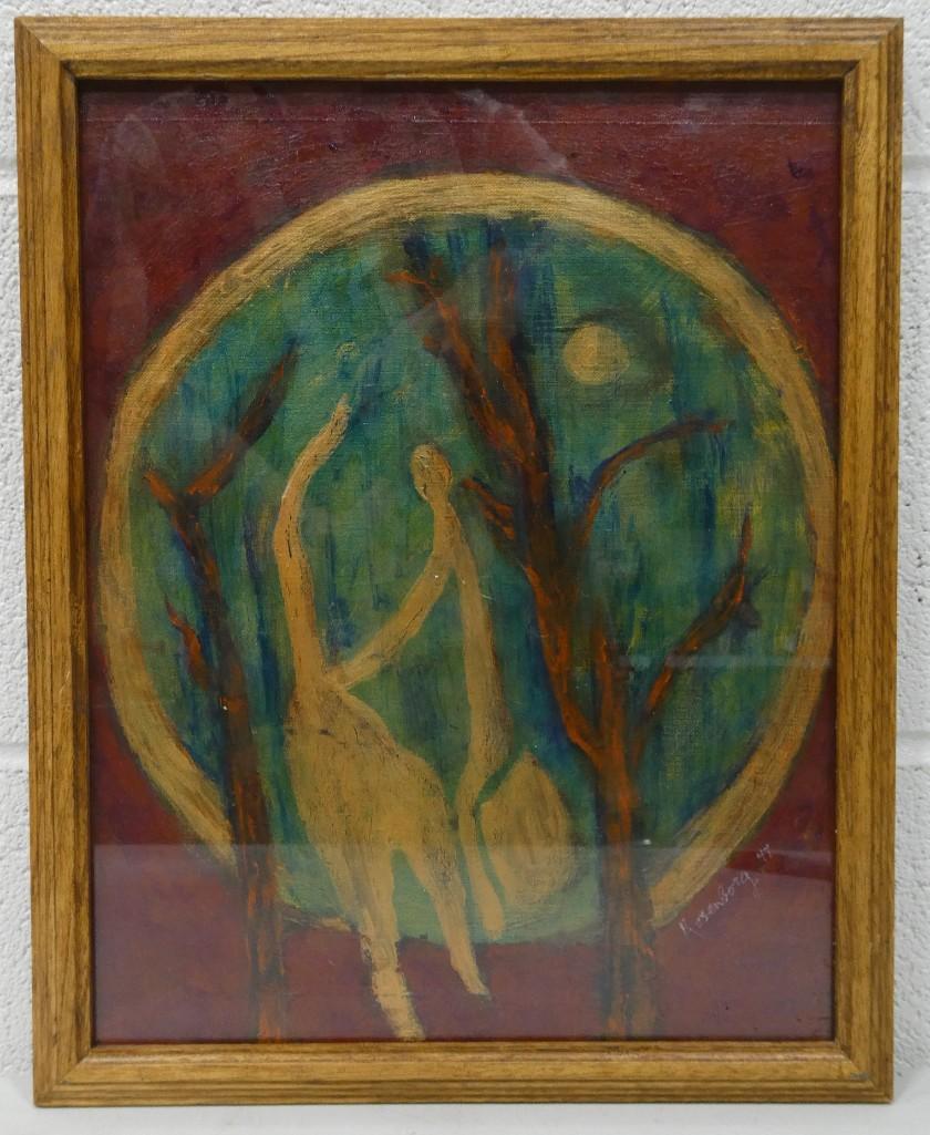 Ralph Rosenborg Listed American Artist 1913-1992 Abstract Expressionist (1 of 6)