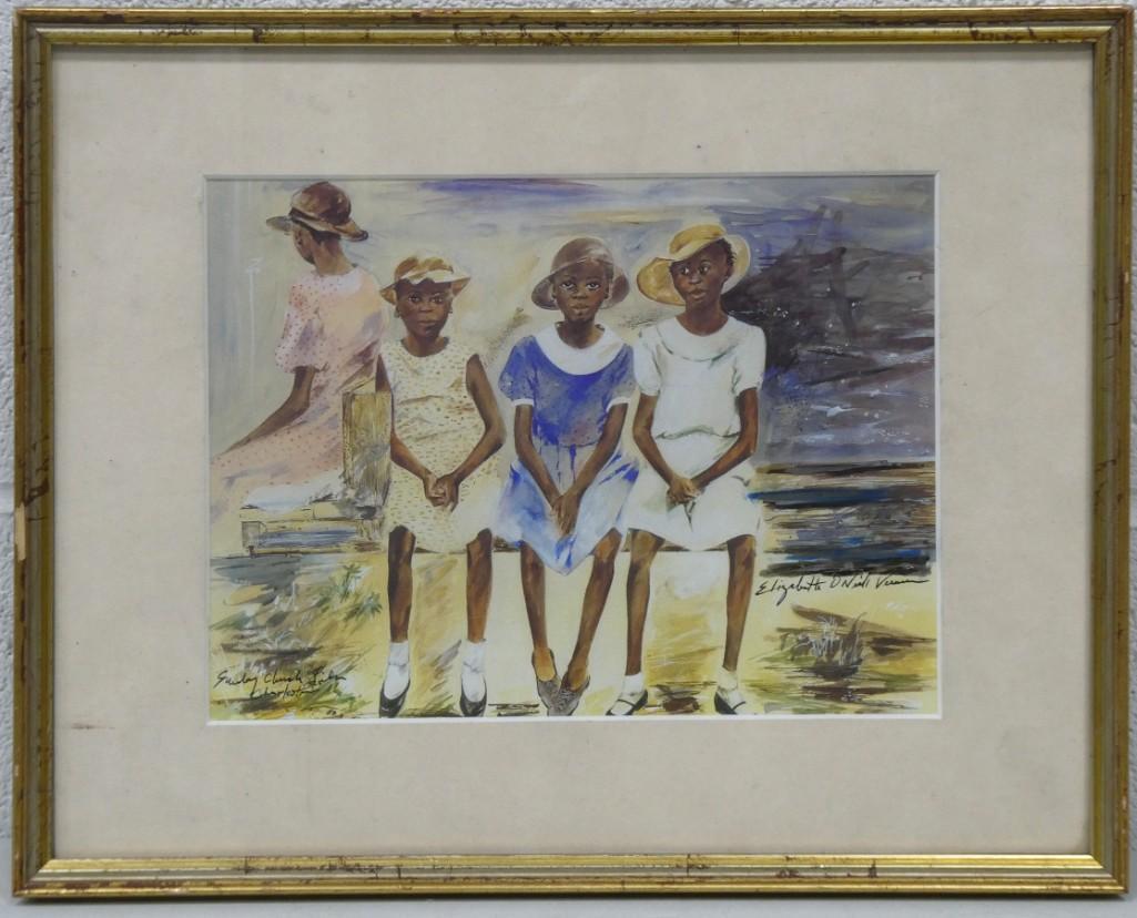 Elizabeth O'Neill Verner Listed Charleston Artist 1883-1979 Rare Signed Print (1 of 4)