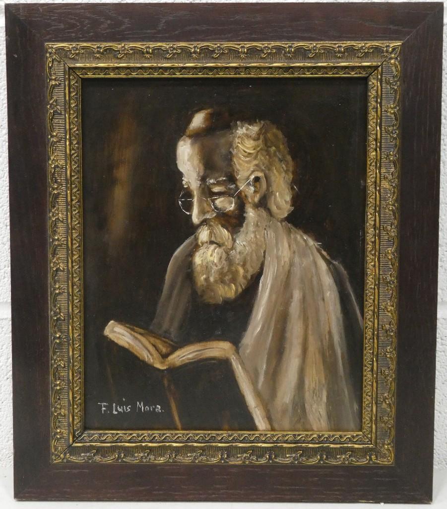 Francis Luis Mora Listed New York Artist 1874-1940 Original Oil Sign Lower Left (1 of 5)