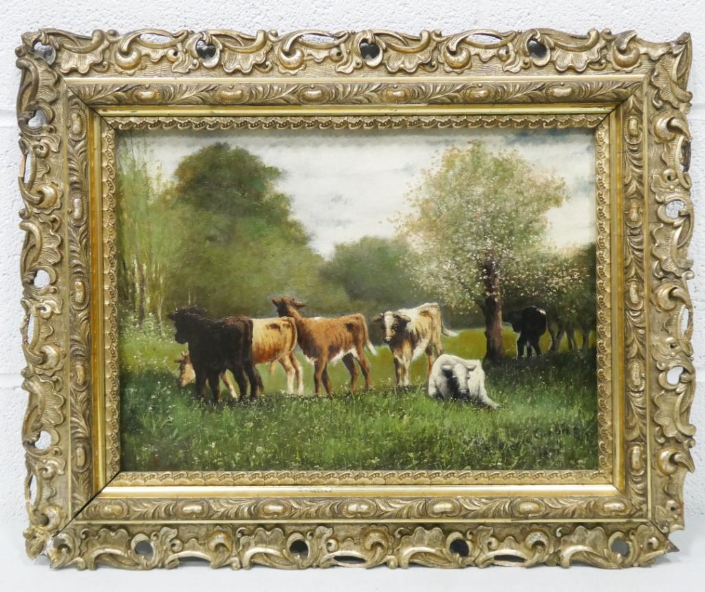 Thomas Sydney Cooper Listed British Artist 1802-1906 Renowned Cattle and Animal Painter (1 of 5)