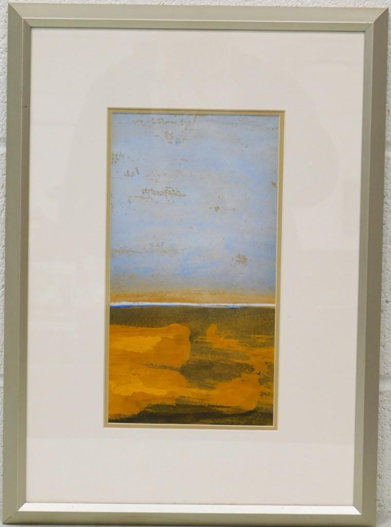 Otto Bach Mixed Media Composition Oil in Gouache on Paper Modernist Artist/Teacher Director of (1 of 4)