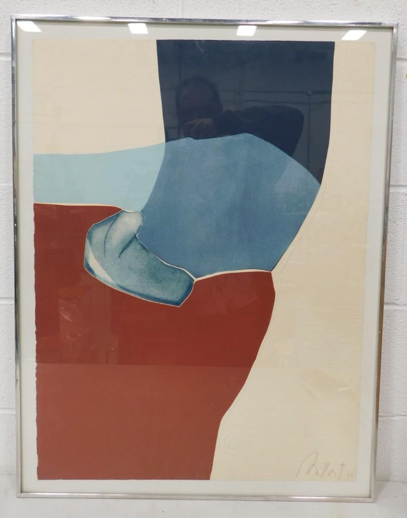 Gilou Brilliant Original Signed Aquatint Etching with Carborundum 1973 Edition of 99 Listed French A (1 of 4)