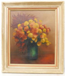 Otis Dozier Listed American Artist 1904-1987 Texas Regionalist Painter Early Still Life Oil on Canva: Otis Dozier Listed American Artist 1904-1987 Texas Regionalist Painter Early Still Life Oil on Canvas Signed 26"x30"