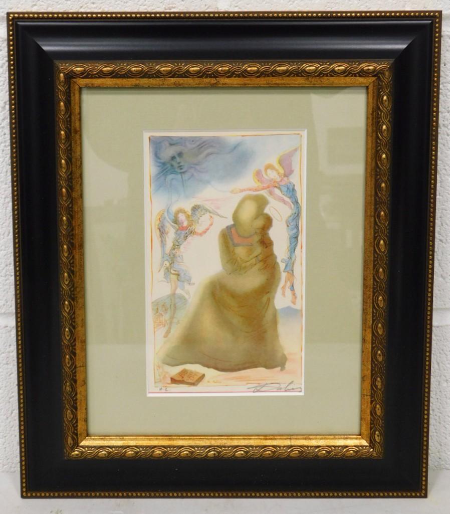 Salvadore Dali 1904-1989 Original Signed Color Print H.C. Hors Commerce Edition 11"x14" (1 of 5)
