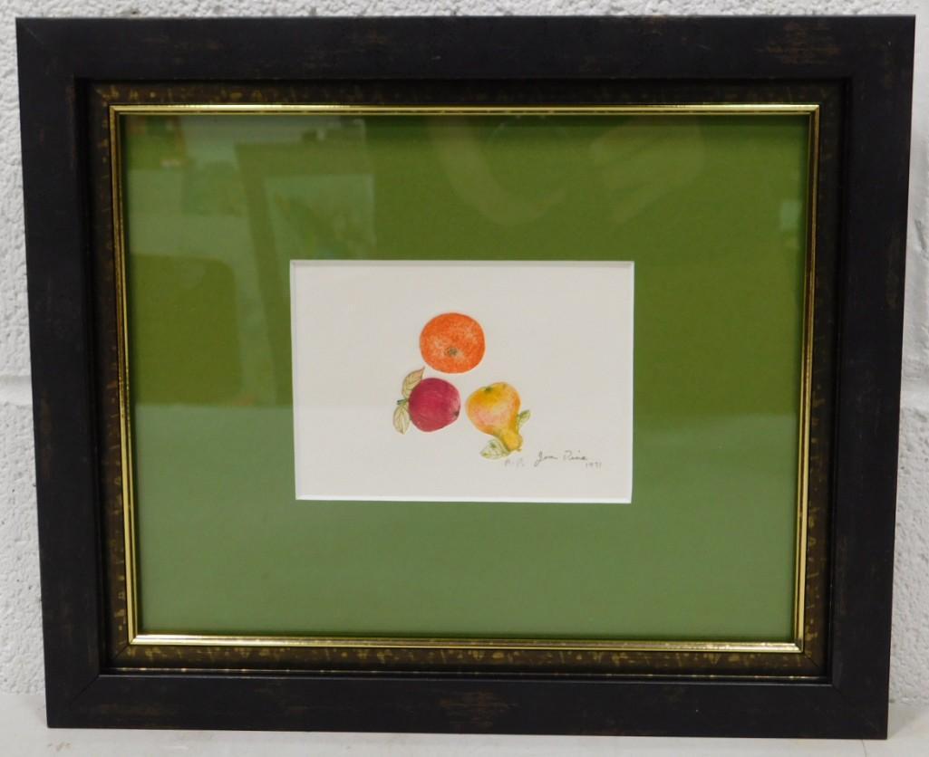 Jim Dine Intaglio Etching Artist Proof Pencil Signed 1971 10"x12" (1 of 4)