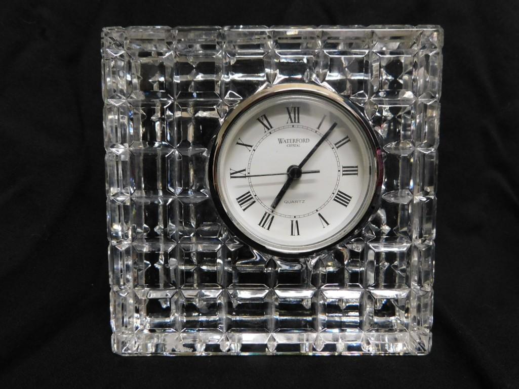 Waterford Crystal Square Clock: Waterford Crystal Square Clock