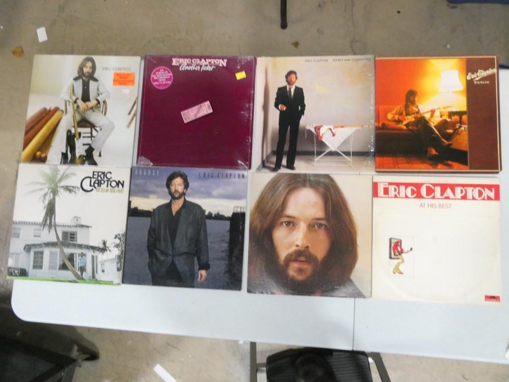 Lot of 8 Eric Clapton Vinyl Record Albums (1 of 5)