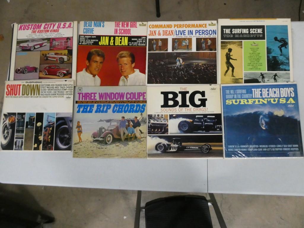 Lot of Surf Rock Vinyl Record Albums including Beach Boys, Jan & Dean (1 of 5)