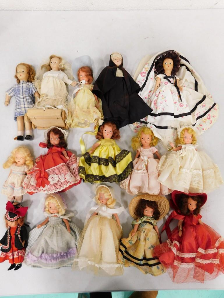 15 Vtg 1930s-40s Nancy Ann Storybook Dolls Lot (1 of 9)