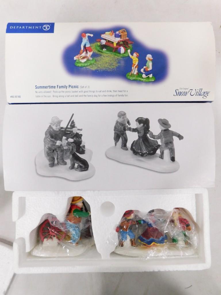 Dept 56 incl At the Barn Dance It's Allemande Left and Summertime Family Picnic (1 of 3)