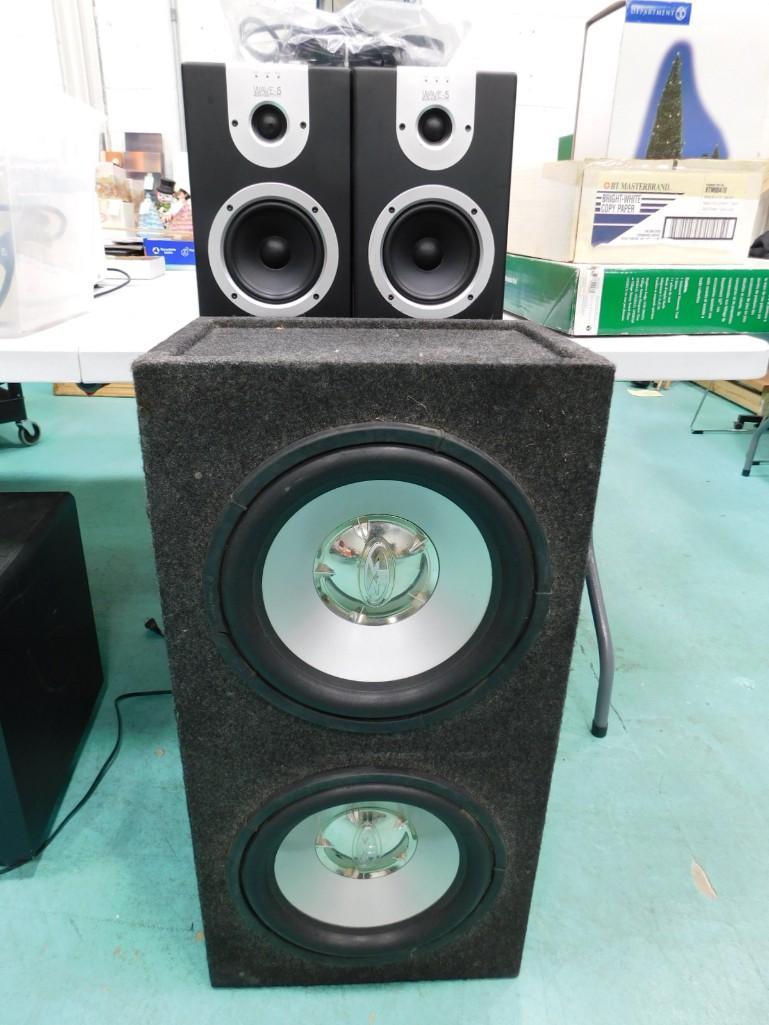 3 Speakers incl 2 Wave-5 Monitor Station and Croooober Bass Car Speaker (1 of 7)