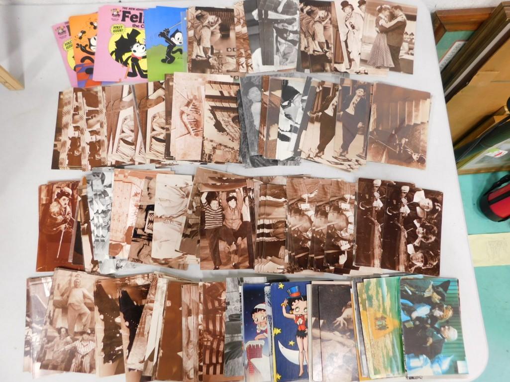 Huge Postcards Lot incl The Wizard of Oz, Three Stooges, Laurel & Hardy, Betty Boop, Felix the Cat,: Huge Postcards Lot incl The Wizard of Oz, Three Stooges, Laurel & Hardy, Betty Boop, Felix the Cat, Lucille Bal, the Honeymooners, Charlie Chaplin, Etc. Postcards, are in new, unused condition