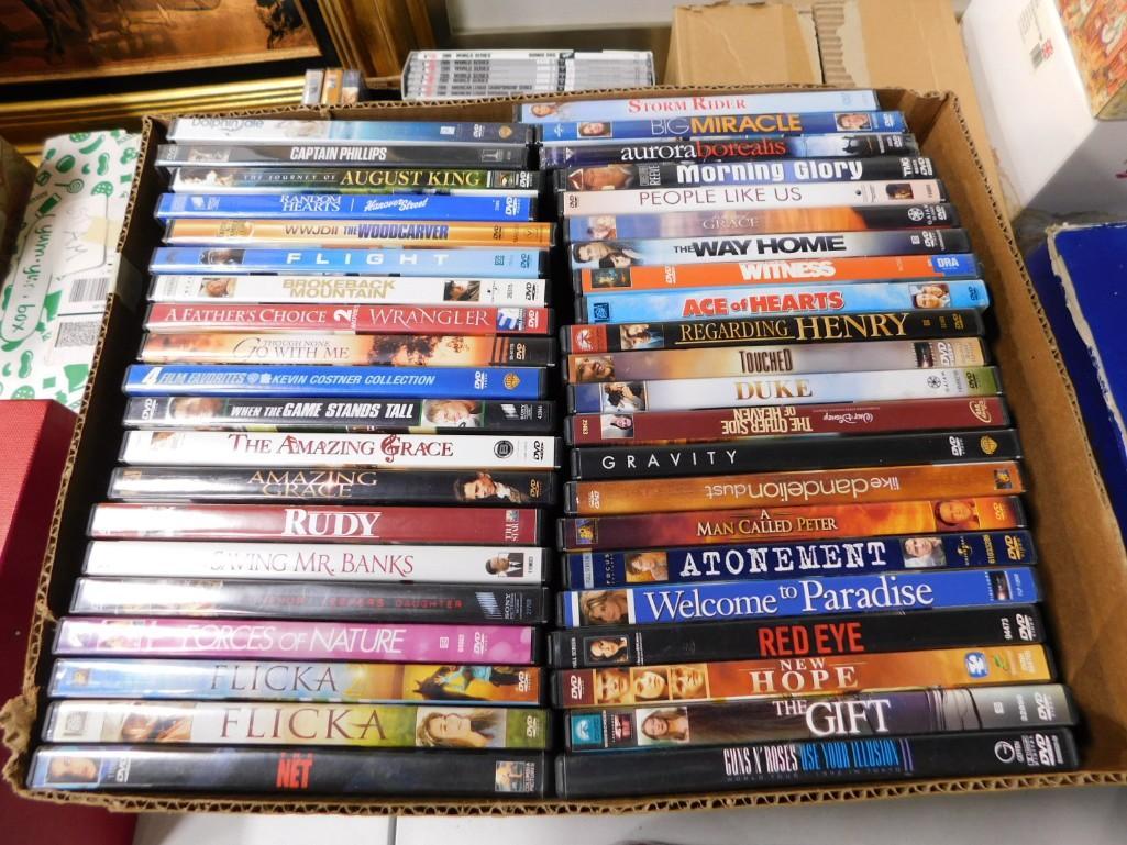 Lot of DVDs incl Flicka, Forcers of Nature, The Net, Saving Mr Banks, Duke,: Lot of DVDs incl Flicka, Forcers of Nature, The Net, Saving Mr Banks, Duke, Guns N' Roses Use Your Illusion II, Regarding Henry, etc