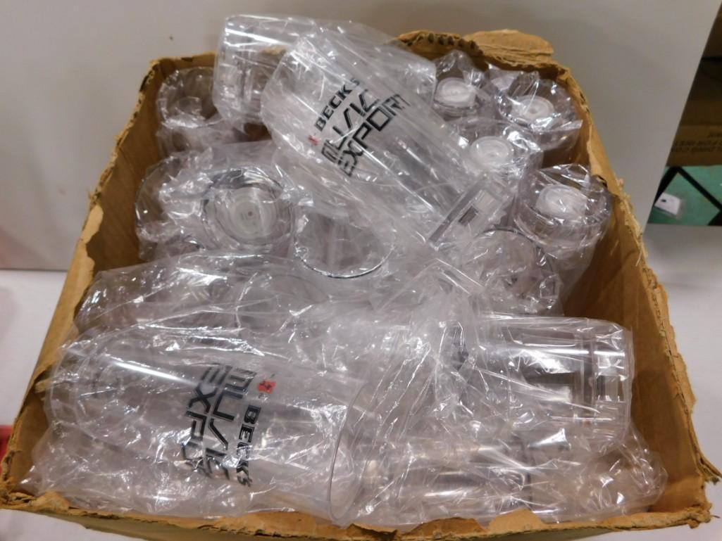 Lot of Becks Beer Promotional Glasses Many Still Light Up: Case of Becks Beer Promotional Glasses Many (but not all) Still Light Up