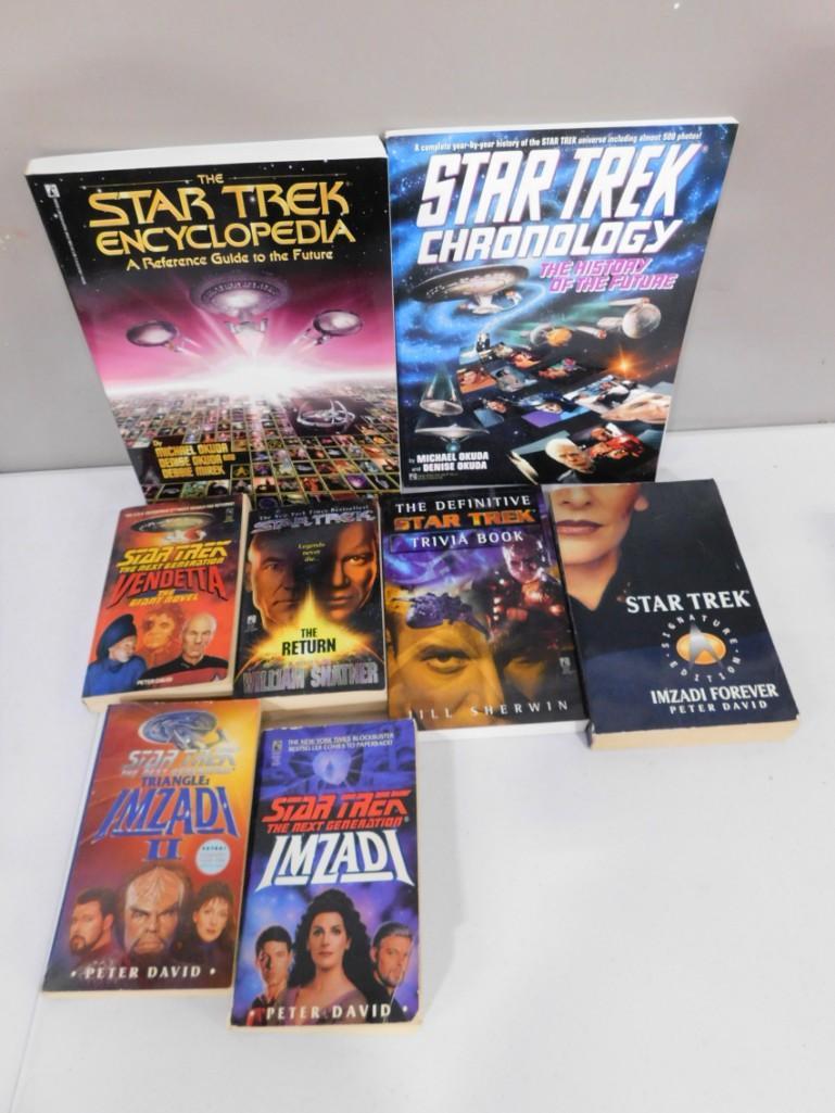 Lot of Star Trek Books incl The Star Trek Encyclopedia, Star Trek Chronology, (1 of 3)