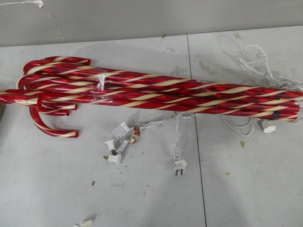 Candy Cane Light up Christmas Decorations (1 of 3)
