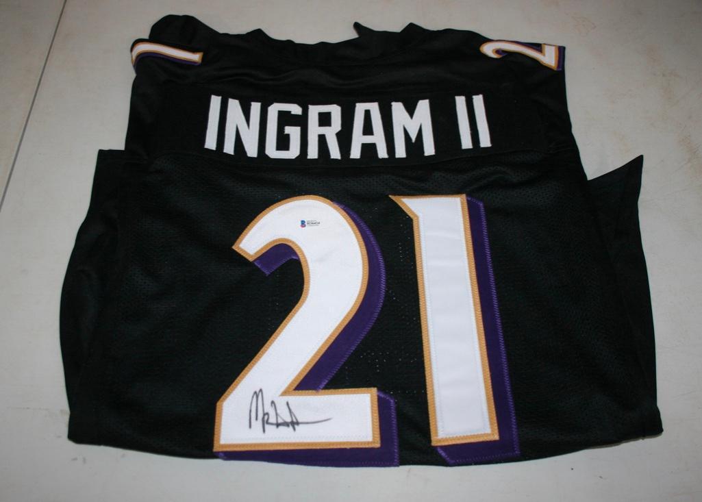 Ravens Mark Ingram Signed Jersey With COA Size XL (1 of 4)