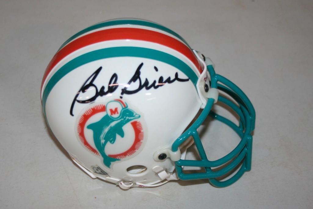 Dolphins Bob Griese Signed Mini Helmet With COA (1 of 3)