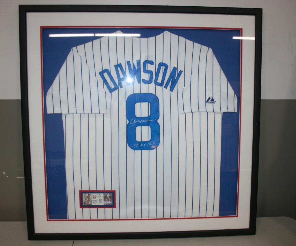 Andre Dawson Signed And Framed Jersey W/COA (1 of 5)