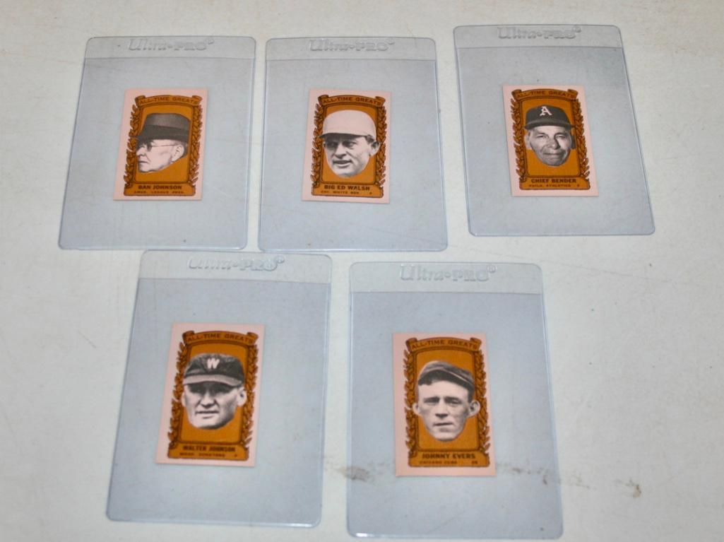 1963 Bazooka All Time Greats Baseball Cards (5) (1 of 7)