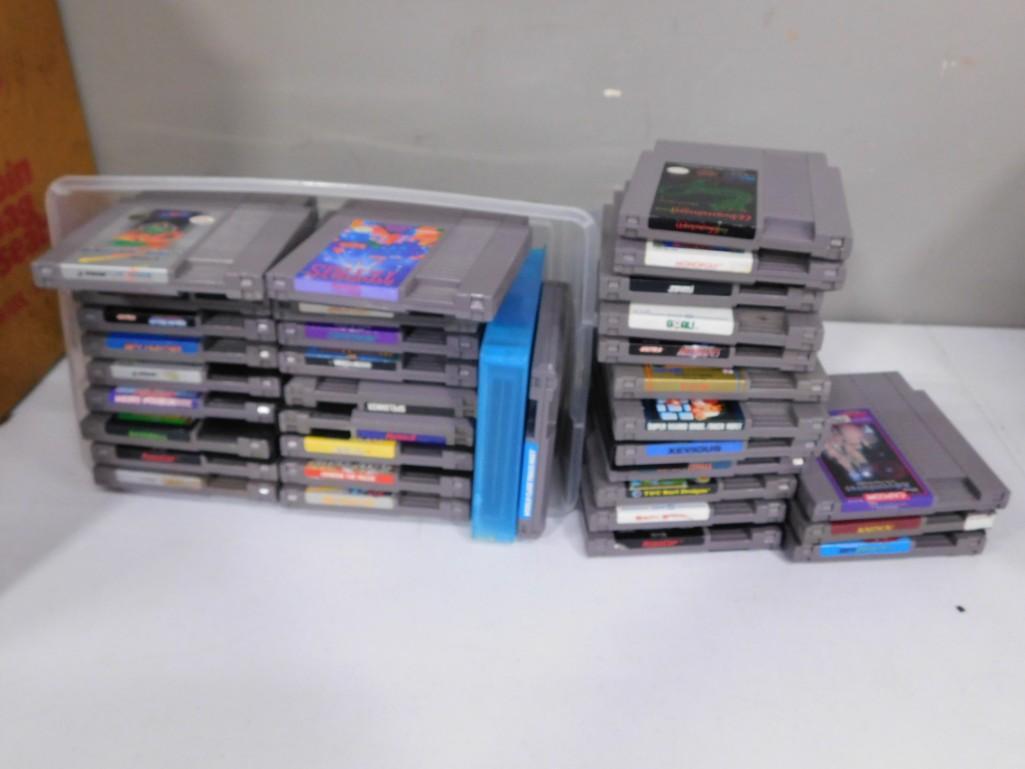 Lot of NES Nintendo Games including Jaleco, Spelunker, RoboCop (1 of 3)