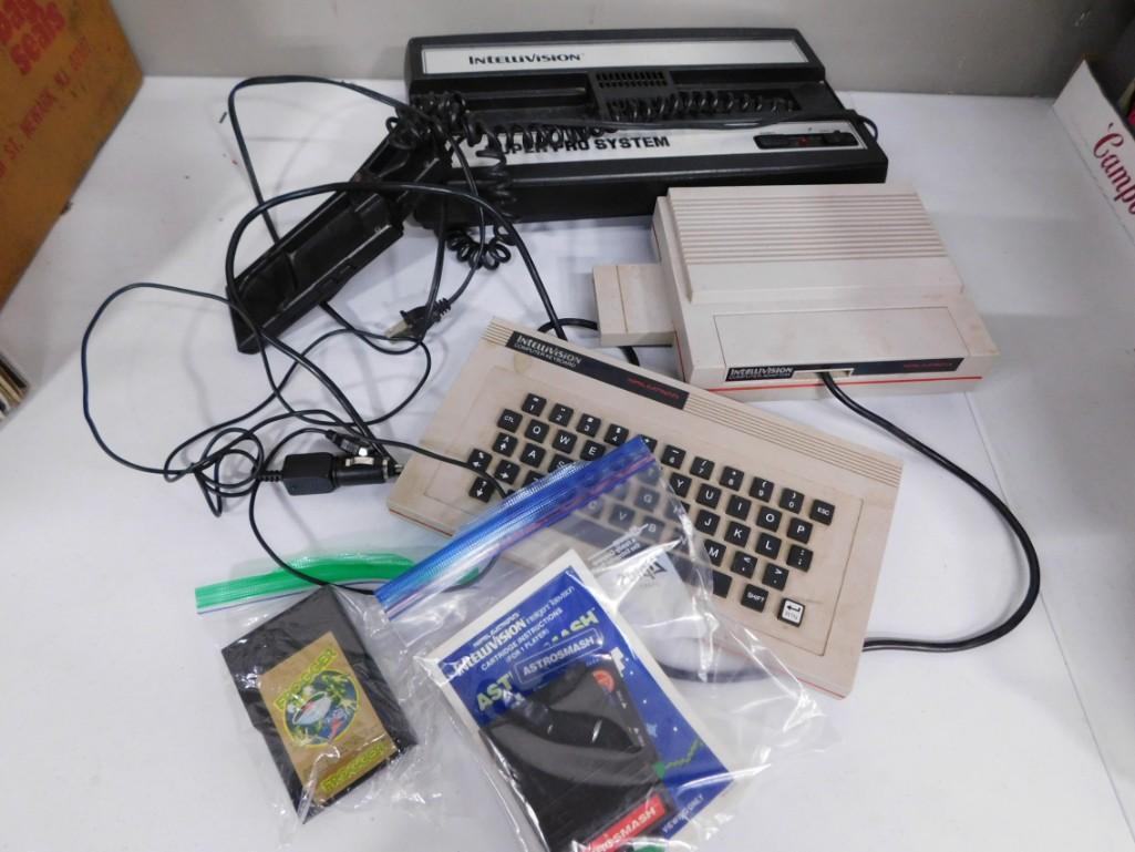 Mattel Intellivision Game System with Computer Adapter, Keyboard, Frogger, Astrosmash, etc. (1 of 8)