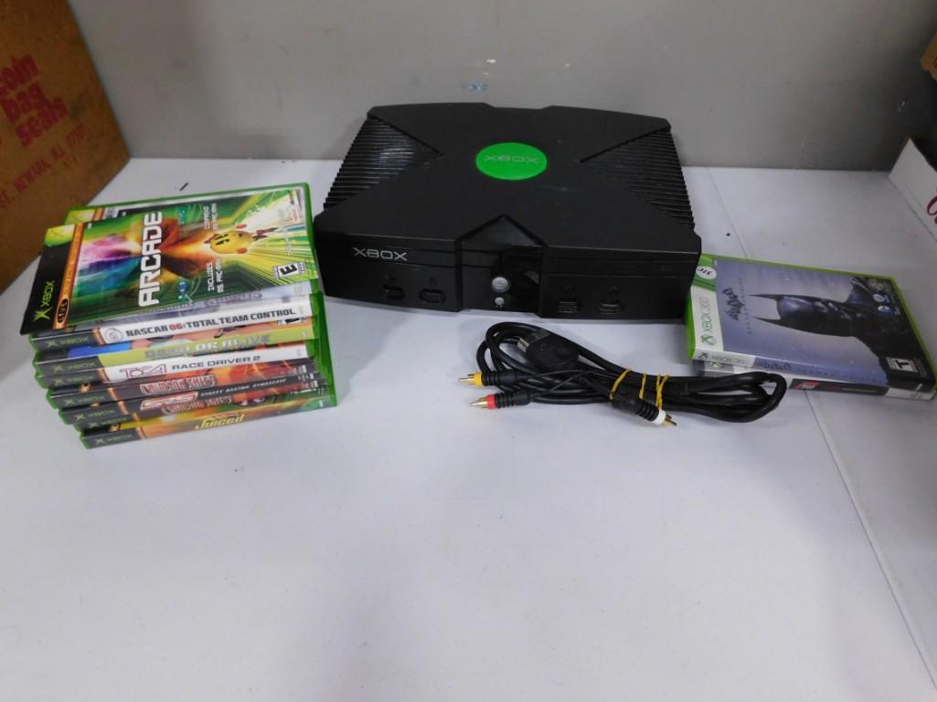 XBox Lot including Console, 9 Games, 2  XBox 360 games (1 of 5)