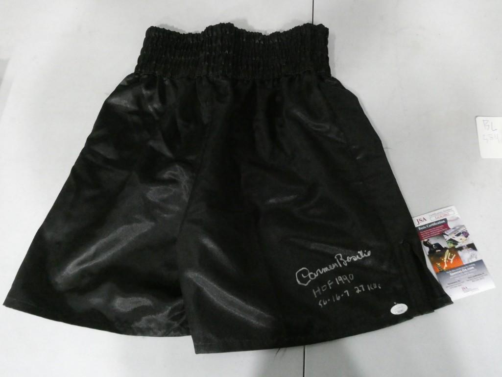 Carmen Basilio Autographed Boxing Trunks with JSA COA (1 of 6)