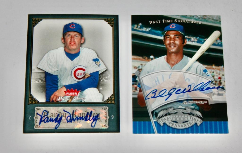 Cubs Billy Williams And Randy Hundley Signed Cards (1 of 4)